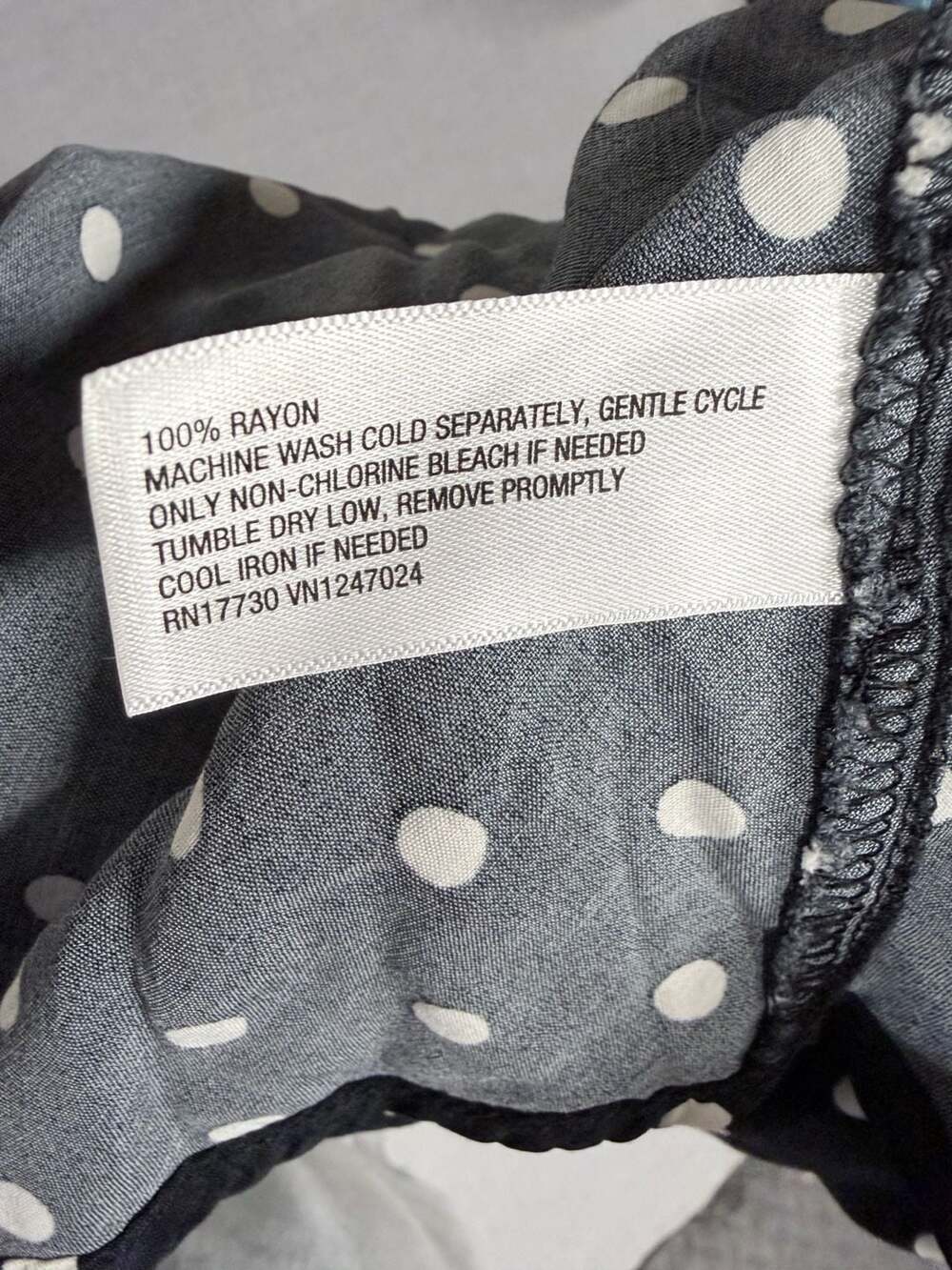 A New Day Polka Dot Contrast V-Neck Maxi Dress, Size XS - Picture 6 of 6